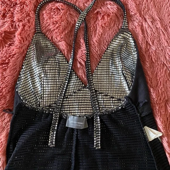 Paco Rabanne Vintage 1990s Silver Mini Dress - Picture 7 of 11